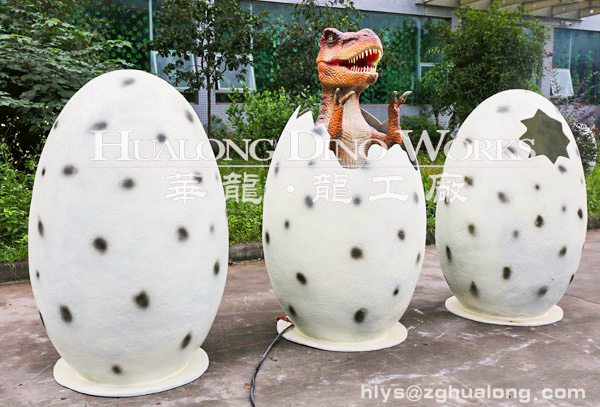 華龍藝術(shù)侏羅紀(jì)恐龍侏羅紀(jì)公園 博物館園林景觀 互動(dòng)拍照恐龍蛋組合高1.8M