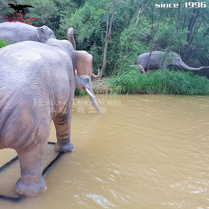 華龍科技 科技館非洲大草原仿真動物標(biāo)本定制